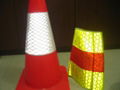 Reflective cone steeve for road