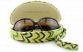 fashion wholesale lady sunglasses case metal glasses case with loop 2