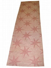 Table runner jacquard Stars