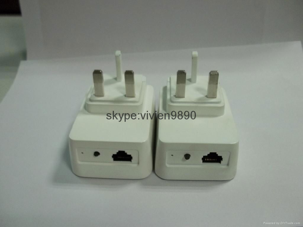   2014 new style 500Mbps homeplug av PLC modem powerline adapter 3