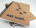 kraft paper cover notebook & spiral wire