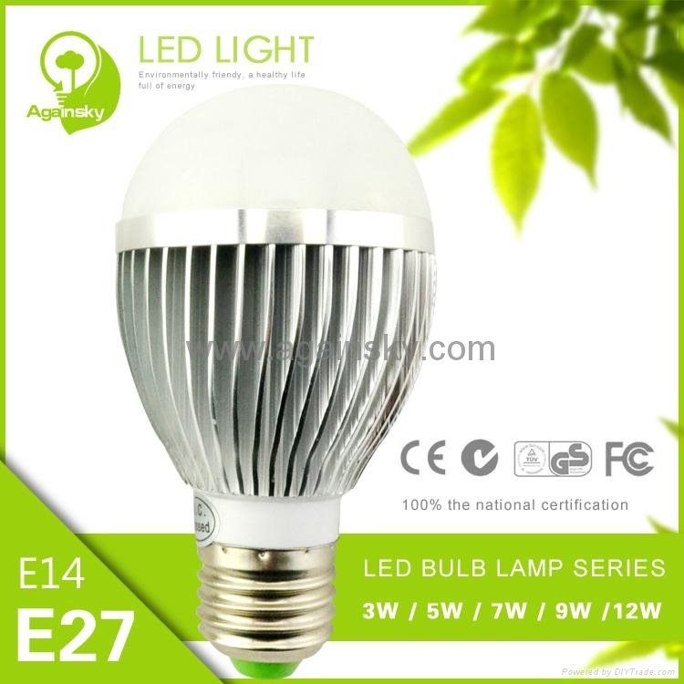 3W E14/E27 LED Bulb Lamp with high quality PC mask 4