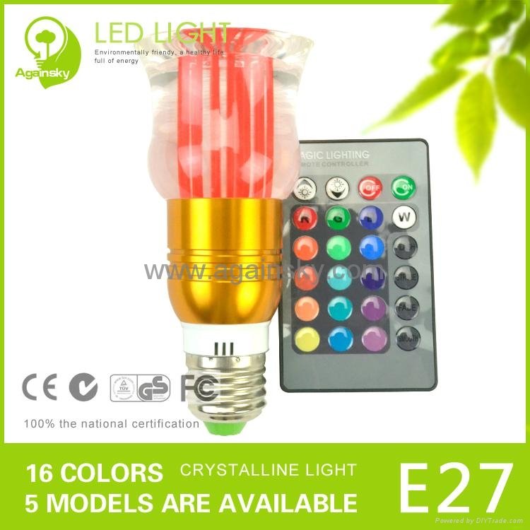 RGB LED Crystal Light with Several Shapes 4