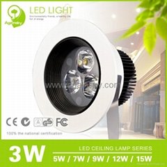 Epistar35 LED Ceiling Lamp with 3W/5W/7W/9W/12W