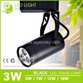 3W Black LED Track Lamp from AgainSky