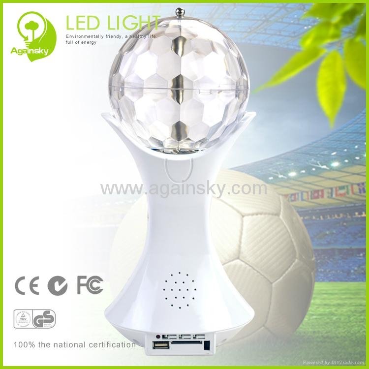 6W LED World Cup Magic Ball with Music and Remote Controller 2