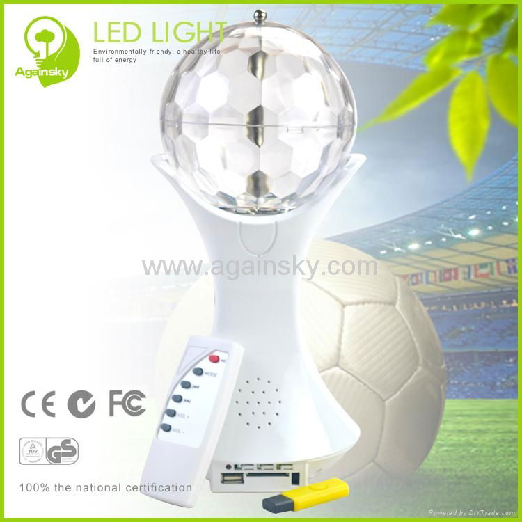 6W LED World Cup Magic Ball with Music and Remote Controller 3