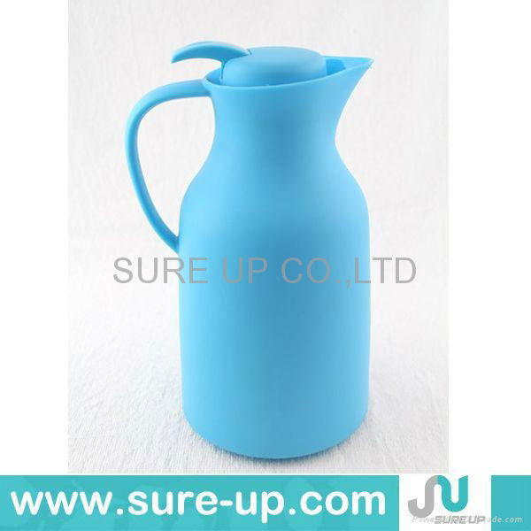 1 liter colourful plastic water jug,glass refill plastic thermos with lids