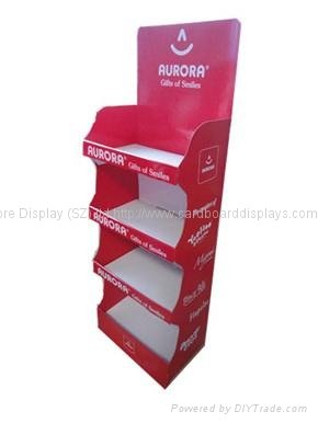 Customized design pop display floor stand for promotion