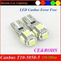 Factory supply High-quality 12V Canbus T10 5050 5smd5led 5050smd w5w / 194 / T10