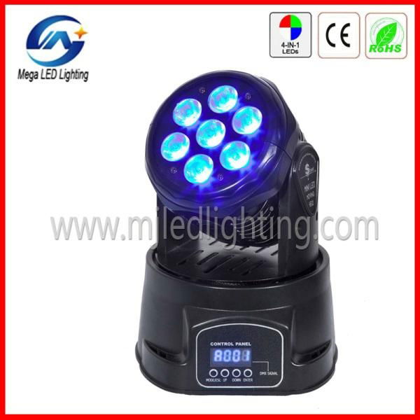 dmx 10w RGBW mini led moving head 7pcsx4in1 party light 5