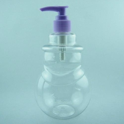 Plastic PET snowman bottle