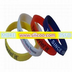 debossed silicone wristbands