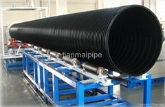 steel reinforced spirally wound HDPE drainage pipe