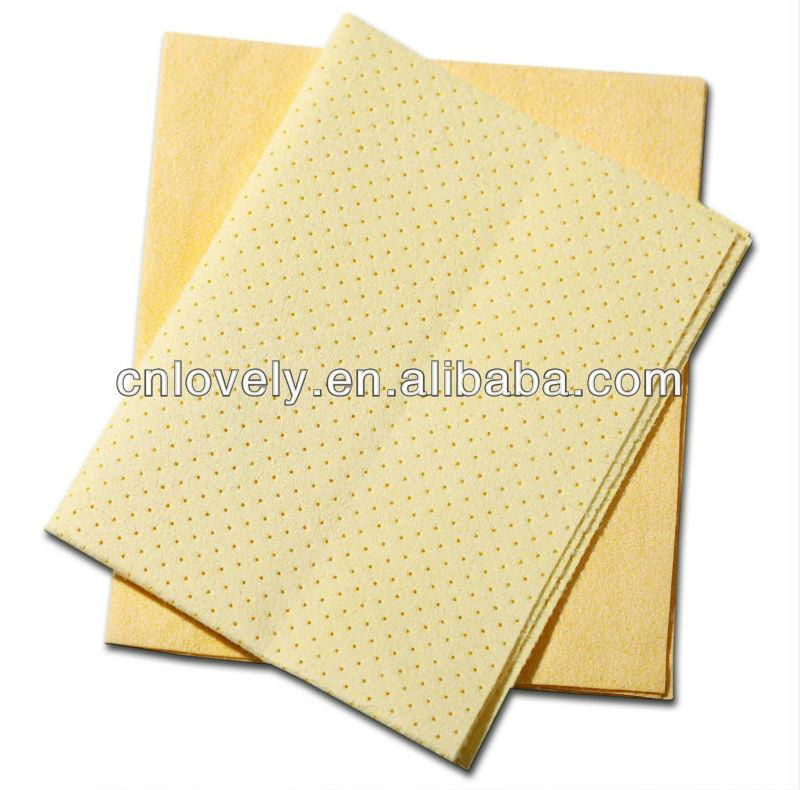 High absorbent PU coated nonwoven fabric car cleaning cloth