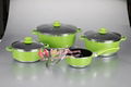 7pieces non-stick cookware set, aluminum