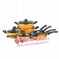 14pcs aluminum cookware set in non-stick