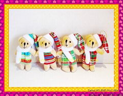 10CHRISTMAS BEAR WITH SCARF