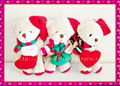 CHRISTMAS BEARS WITH HEAD AND GIFTS