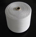 100% polyester spun yarn using for