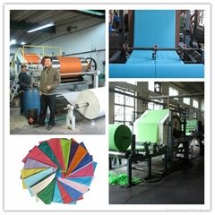 Automatic colorful paper dyeing machine