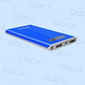 DOCA D602 8000mah external battery power bank samsung cell for smart phone 