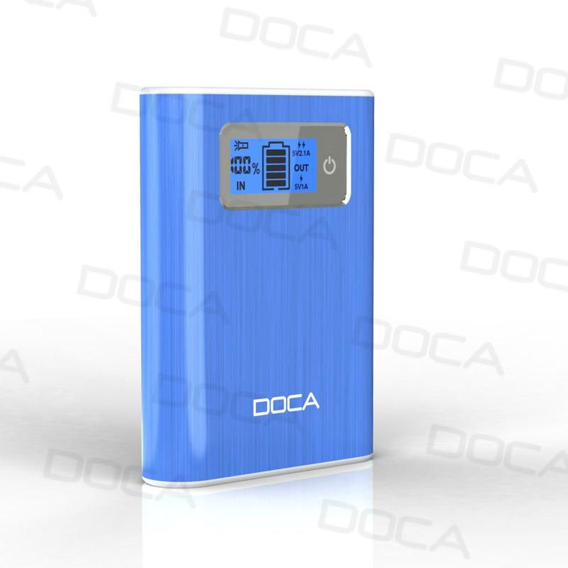 DOCA D568 dual usb portable charger power bank 12000mAh mobile power bank  4