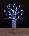 25 warm white LEDs,with artificial flowers 2