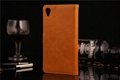 For Sony Xperia Z2 smartphone leather case cover 3