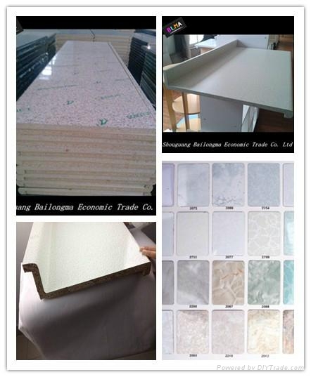 Kitchen Hpl Particle Board Counter Top Blma China Manufacturer