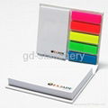 promotional hard cover sticky notes set with logo printing 1