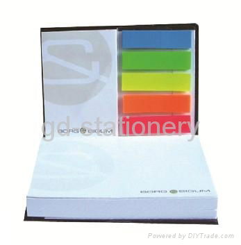 promotional hard cover sticky notes set with logo printing 3