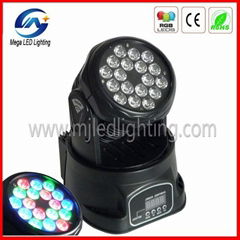 mini moving head wash 3w*18 pcs dmx led disco light