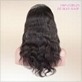 full lace wig 16inch natural color natural wave 2