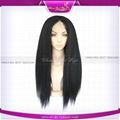 lace front wig 20inch 1b# kinky straight