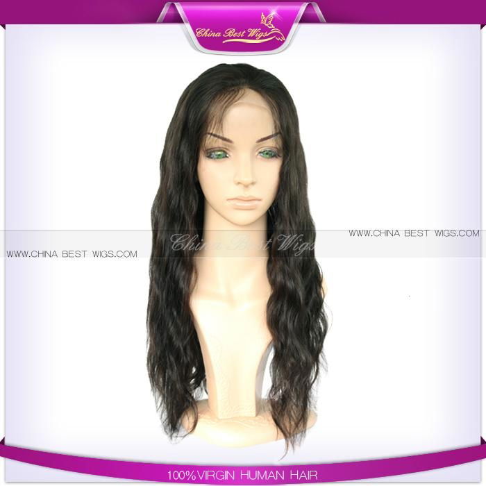 lace front wig 20inch 2# natural wave 2