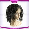 lace front wig 12inch natural color 15mm