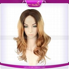 full lace wig 16inch T3,27# as pic curl