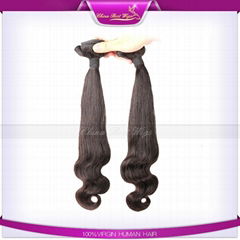 machine made weft 16inch natural color fab curl