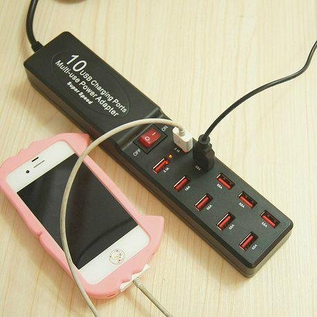 10口 USB插座充電器