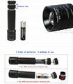 Waterproof flashlight with rotary zoom TANK007 TK737 Q5  3