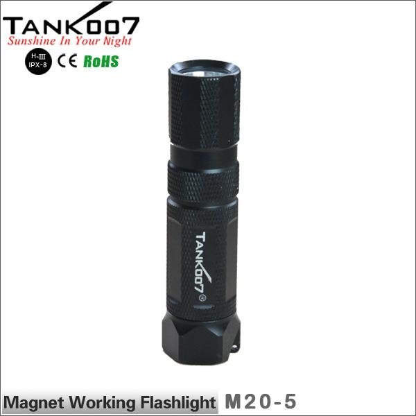 reparation tool cree flashlight torch waterproof with magnet tail can adsorb on