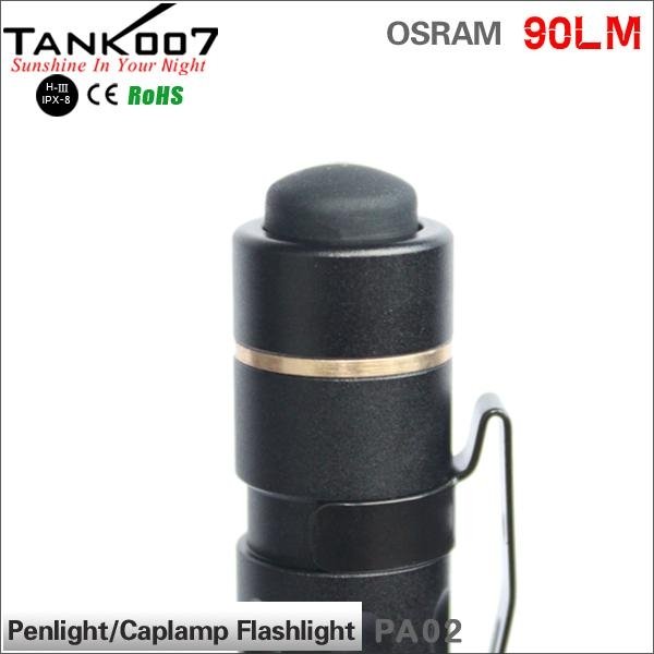 Promotional flashlight pen with 2 pcs AAA battery TANK007 PA02 3