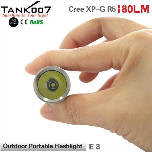 Cree XP-G R5 180LM led flashlight tank007 E3 3