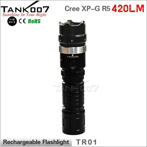 rechargeable pen torch light tank007 TR01
