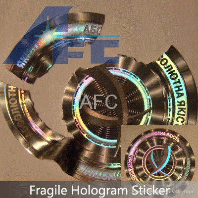 Full Color Transparent hologram sticker  4