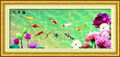 Prosperous nine fish cross stitch 1