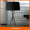 Modern tripod floor light fabric lamp shade 3