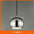 Black iron ball pendant light/lamp 2