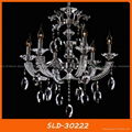 Hotel engineering candle crystal chandelier pendant lamp 1